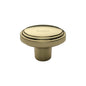 Stepped Oval Cabinet Knob by M Marcus - Heritage Brass