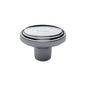 Stepped Oval Cabinet Knob by M Marcus - Heritage Brass