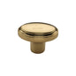 Stepped Oval Cabinet Knob by M Marcus - Heritage Brass