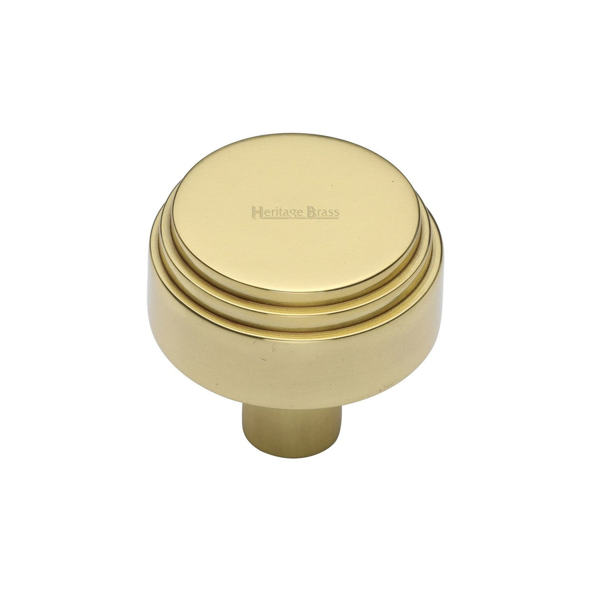 Round Deco Cabinet Knob by M Marcus - Heritage Brass