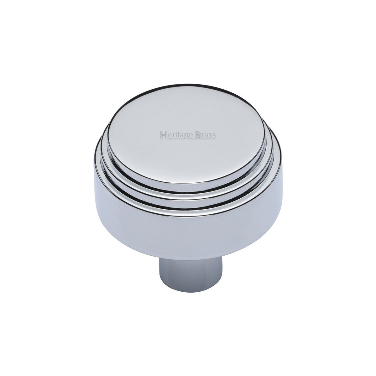 Round Deco Cabinet Knob by M Marcus - Heritage Brass