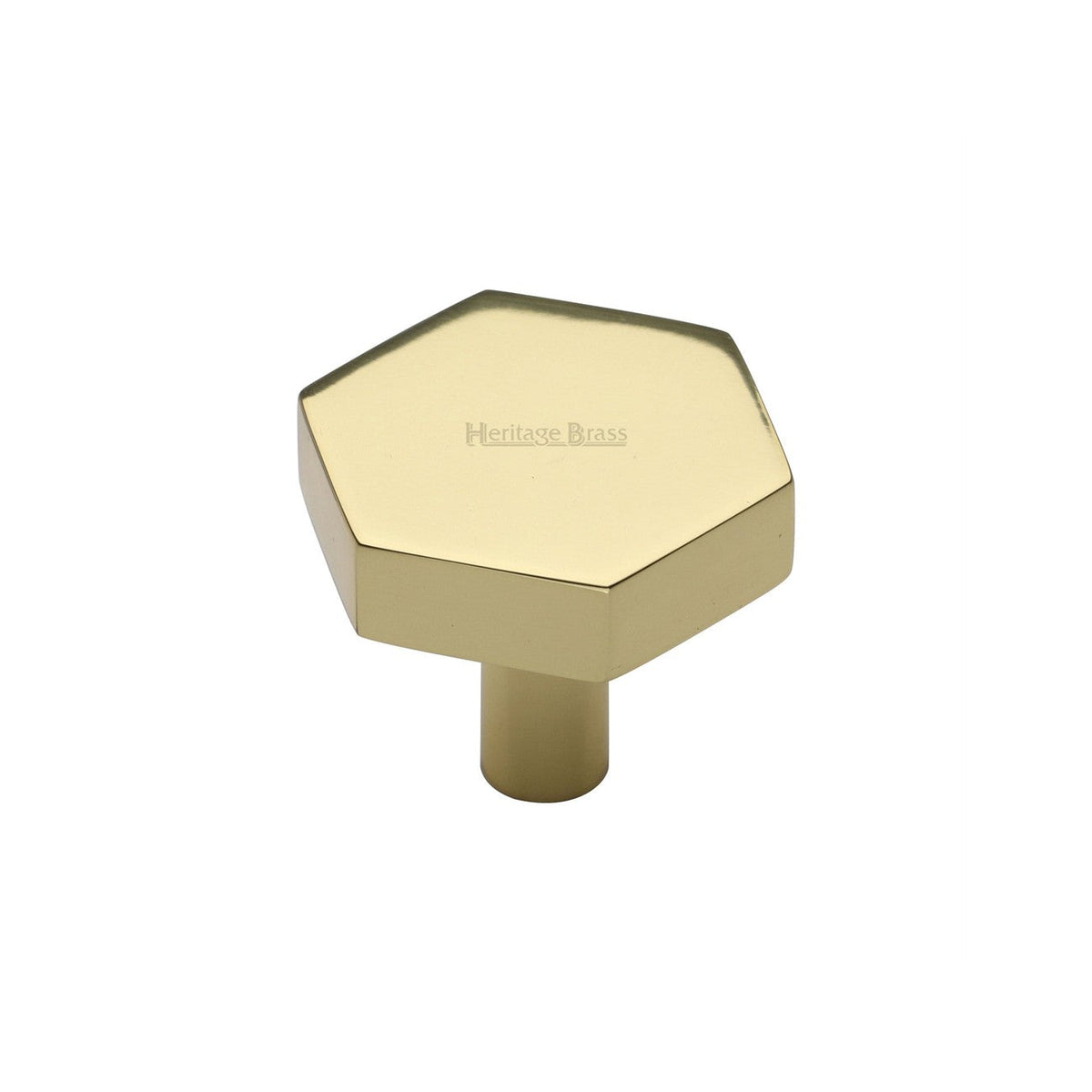 Hexagon Cabinet Knob by M Marcus - Heritage Brass