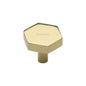 Hexagon Cabinet Knob by M Marcus - Heritage Brass