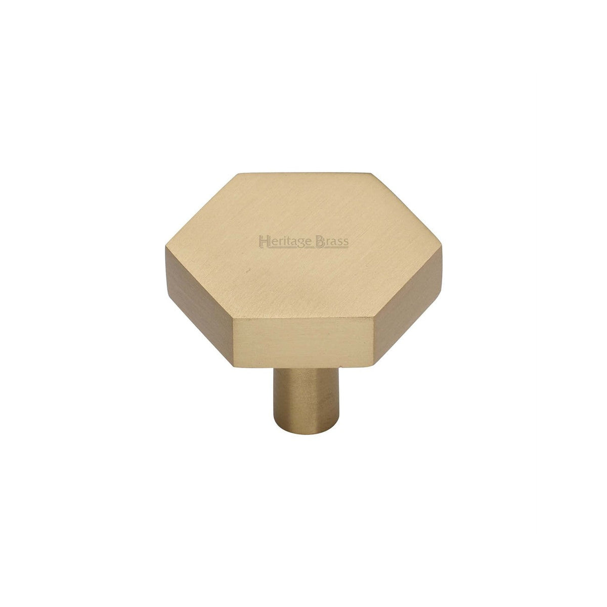 Hexagon Cabinet Knob by M Marcus - Heritage Brass