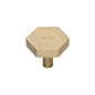 Hexagon Cabinet Knob by M Marcus - Heritage Brass
