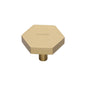 Hexagon Cabinet Knob by M Marcus - Heritage Brass