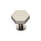 Hexagon Cabinet Knob with Rose by M Marcus - Heritage Brass