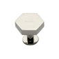 Hexagon Cabinet Knob with Rose by M Marcus - Heritage Brass