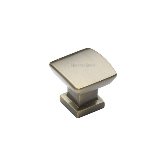 Plinth Cabinet Knob With Base by M Marcus - Heritage Brass