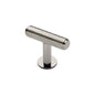 Knurled T-Bar Cabinet Knob with Rose by M Marcus - Heritage Brass