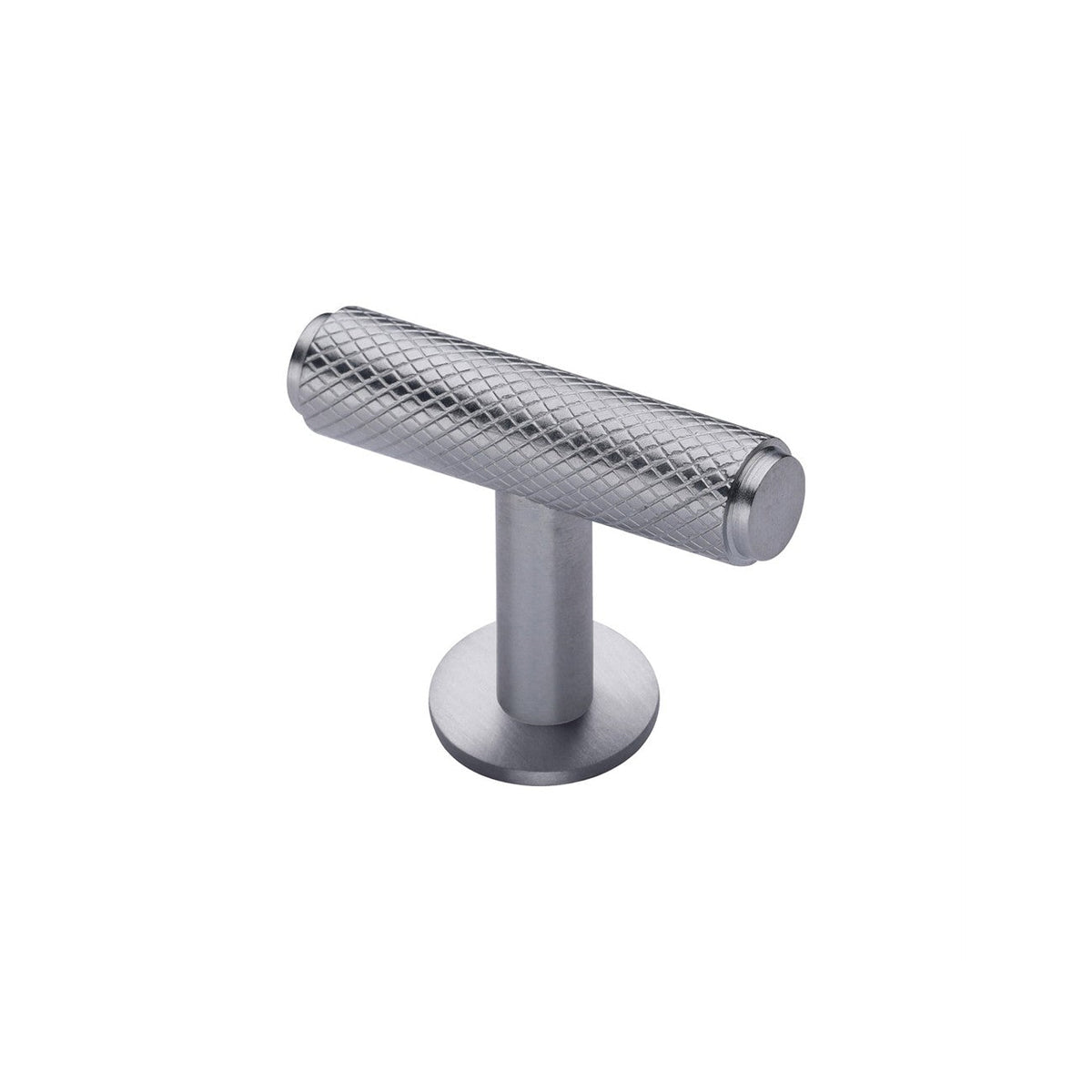 Knurled T-Bar Cabinet Knob with Rose by M Marcus - Heritage Brass
