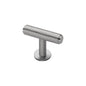 Knurled T-Bar Cabinet Knob with Rose by M Marcus - Heritage Brass