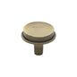 Flat Round Knob by M Marcus - Heritage Brass