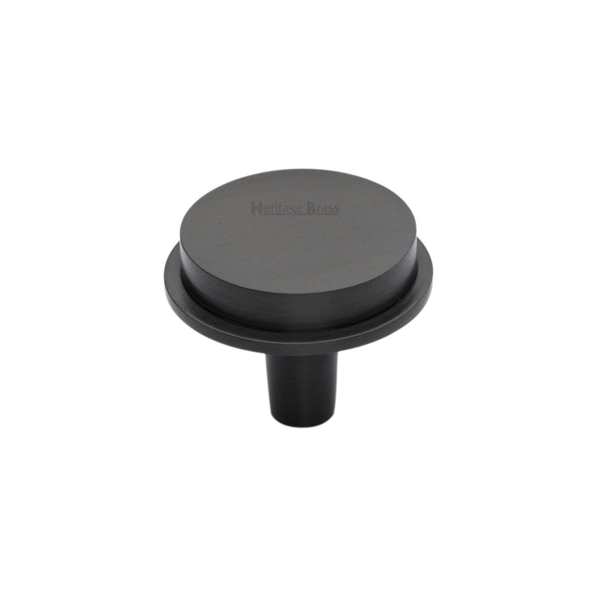 Flat Round Knob by M Marcus - Heritage Brass