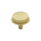 Flat Round Knob by M Marcus - Heritage Brass