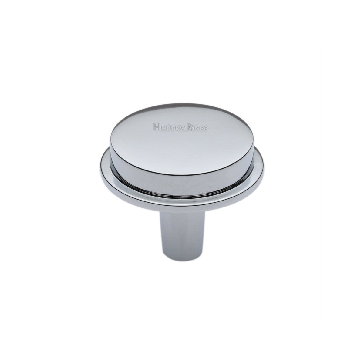 Flat Round Knob by M Marcus - Heritage Brass