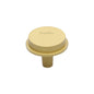 Flat Round Knob by M Marcus - Heritage Brass