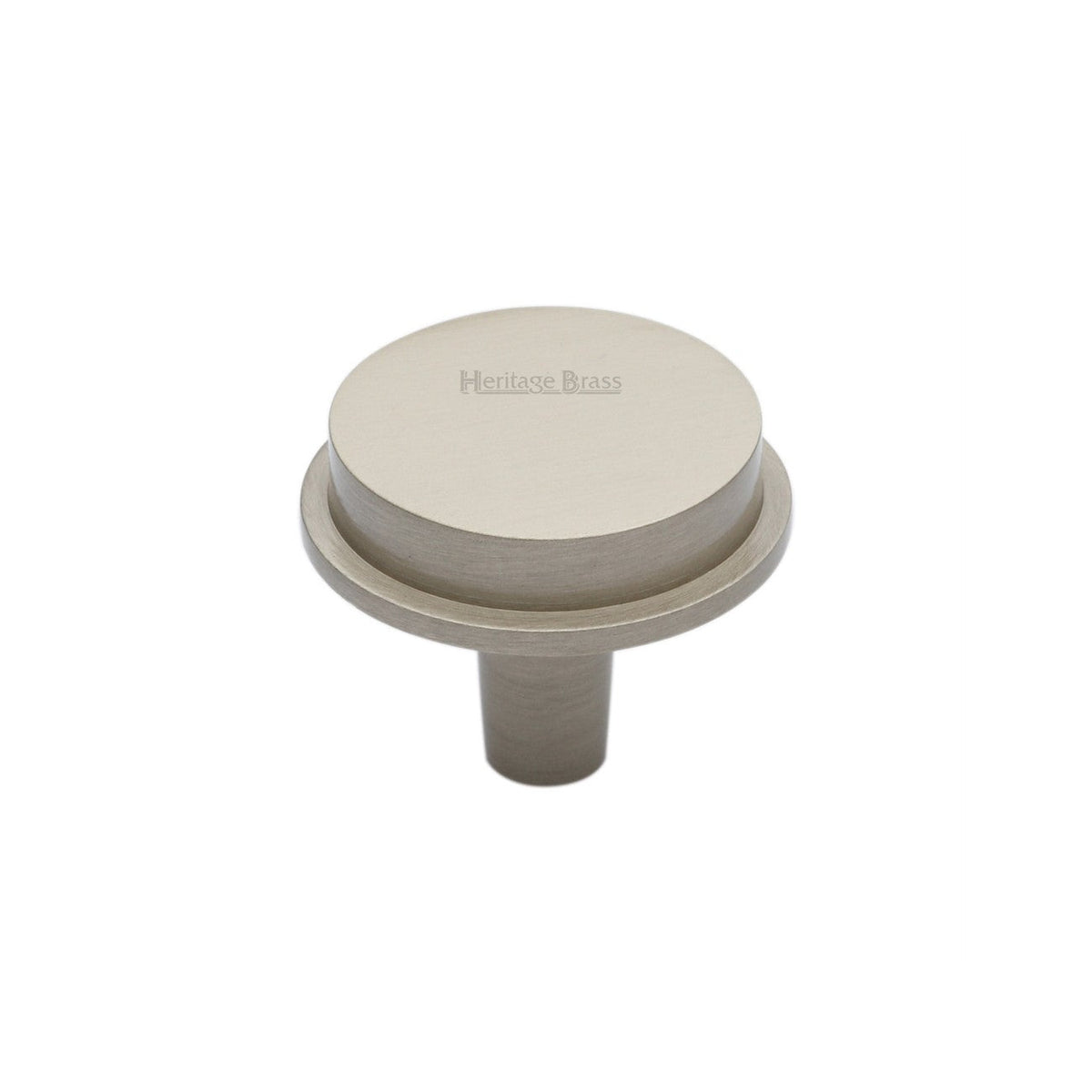 Flat Round Knob by M Marcus - Heritage Brass
