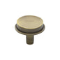 Flat Round Knob by M Marcus - Heritage Brass
