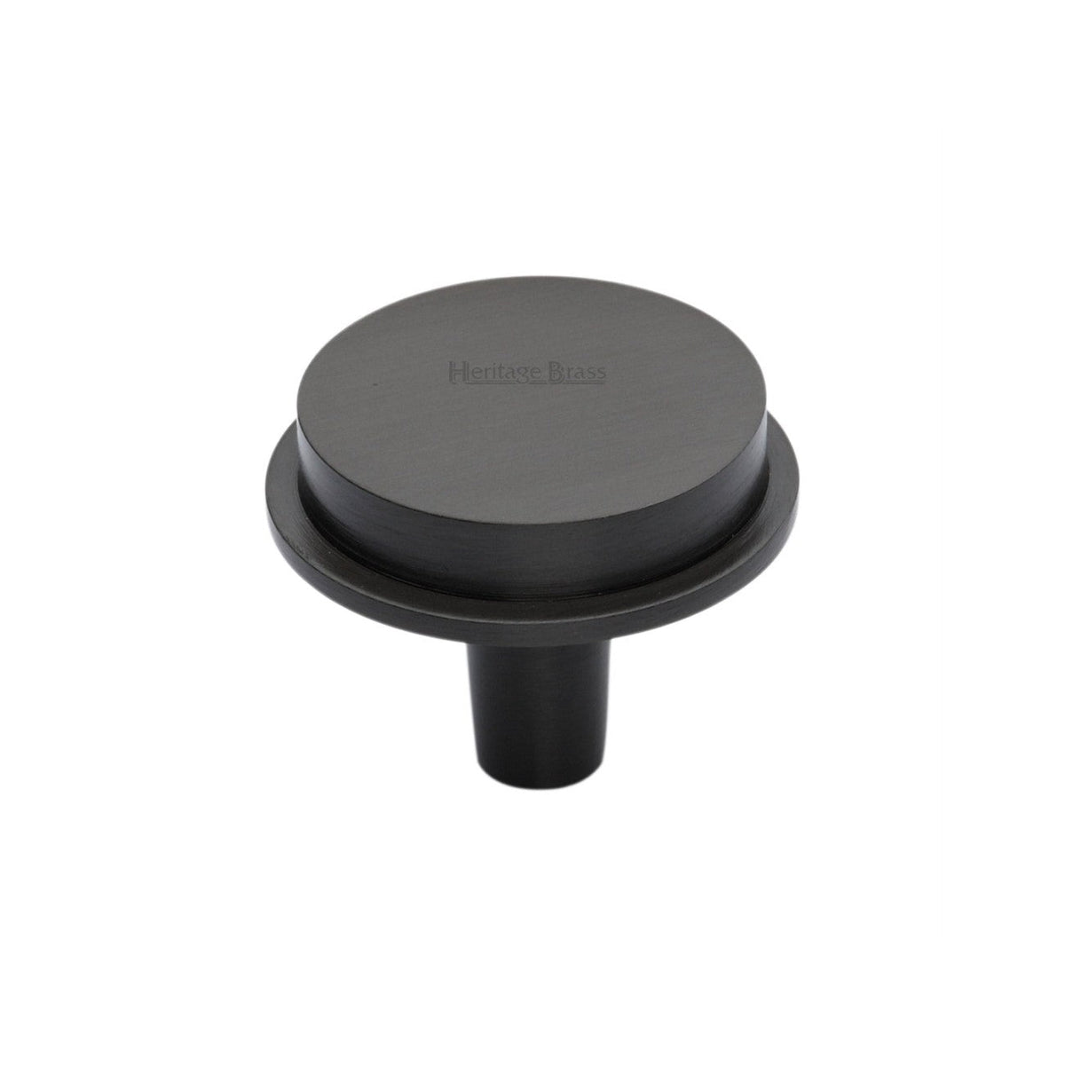 Flat Round Knob by M Marcus - Heritage Brass