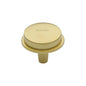 Flat Round Knob by M Marcus - Heritage Brass