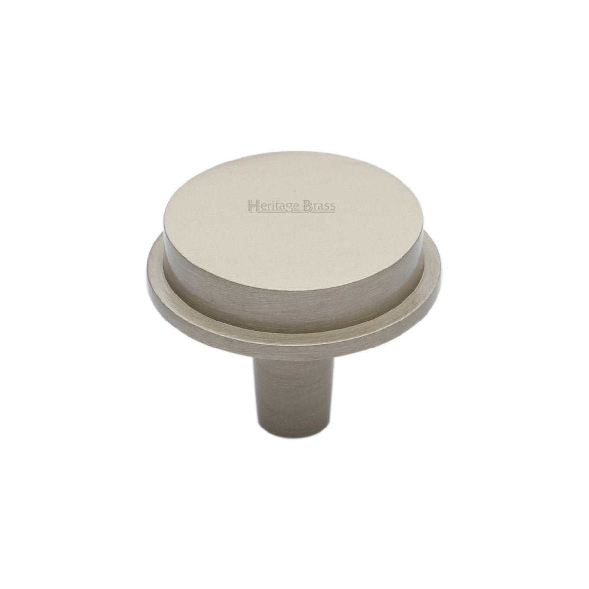 Flat Round Knob by M Marcus - Heritage Brass