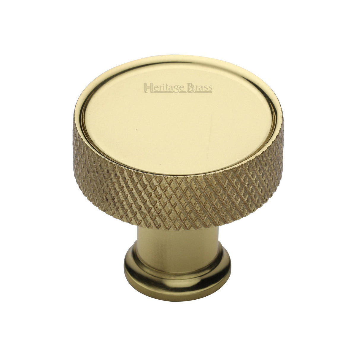 Florence Knurled Cabinet Knob by M Marcus - Heritage Brass
