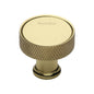 Florence Knurled Cabinet Knob by M Marcus - Heritage Brass