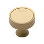 Florence Knurled Cabinet Knob by M Marcus - Heritage Brass