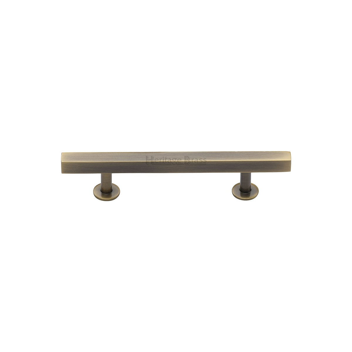 Offset Square Cabinet Pull by M Marcus - Heritage Brass