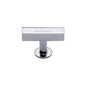 Symmetrical Square Cabinet Knob by M Marcus - Heritage Brass