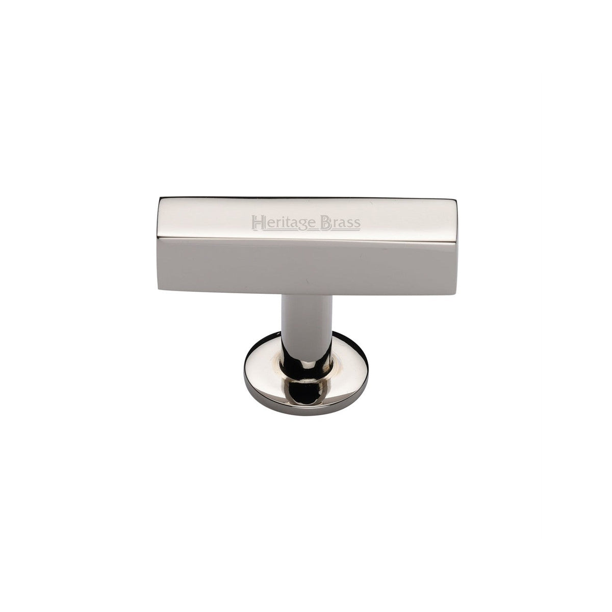 Symmetrical Square Cabinet Knob by M Marcus - Heritage Brass