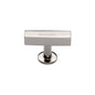 Symmetrical Square Cabinet Knob by M Marcus - Heritage Brass