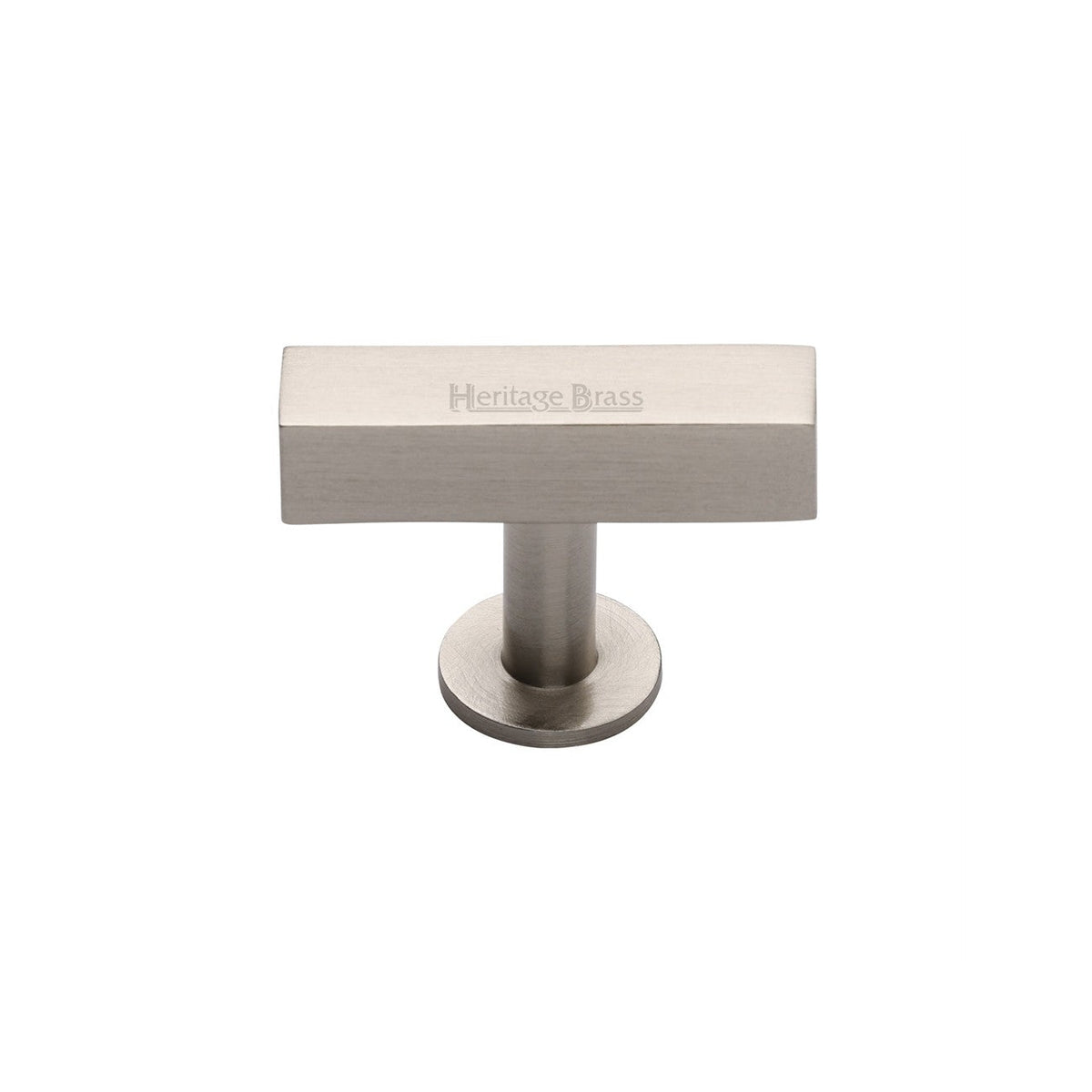 Symmetrical Square Cabinet Knob by M Marcus - Heritage Brass