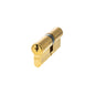 AGB 5 Pin Double Euro Cylinder - Polished Brass - 30-30mm (60mm)