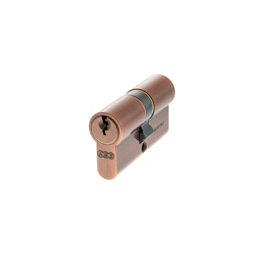 AGB 5 Pin Double Keyed Alike Euro Cylinder - Copper - 30-30mm (60mm)