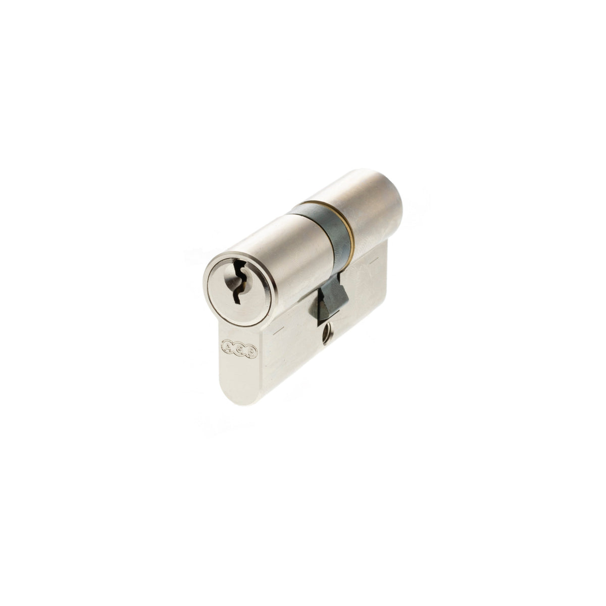 AGB 5 Pin Double Euro Cylinder - Polished Nickel - 30-30mm (60mm)