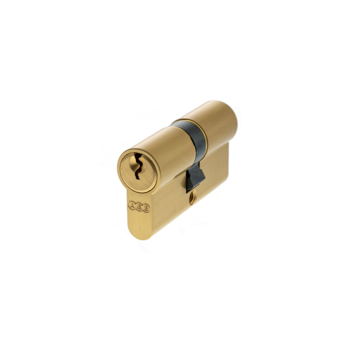 AGB 5 Pin Double Euro Cylinder - Satin Brass - 30-30mm (60mm)
