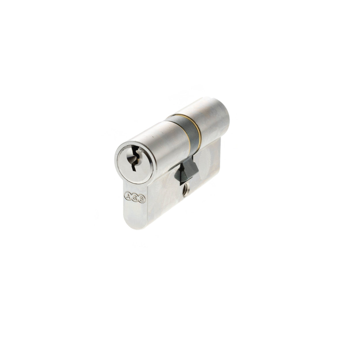 AGB 5 Pin Double Euro Cylinder - Polished Chrome - 30-30mm (60mm)