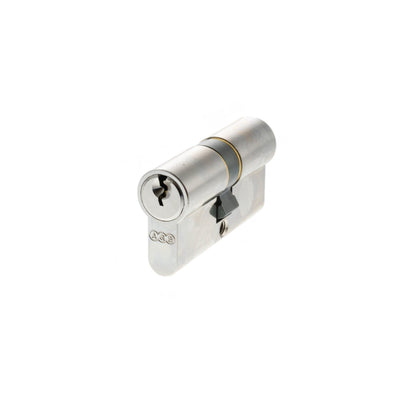 AGB 5 Pin Double Euro Cylinder - Polished Chrome - 30-30mm (60mm)
