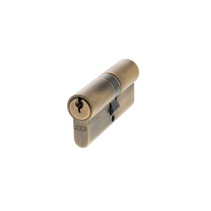 AGB 5 Pin Double Euro Cylinder - Matt Antique Brass - 35-35mm (70mm)