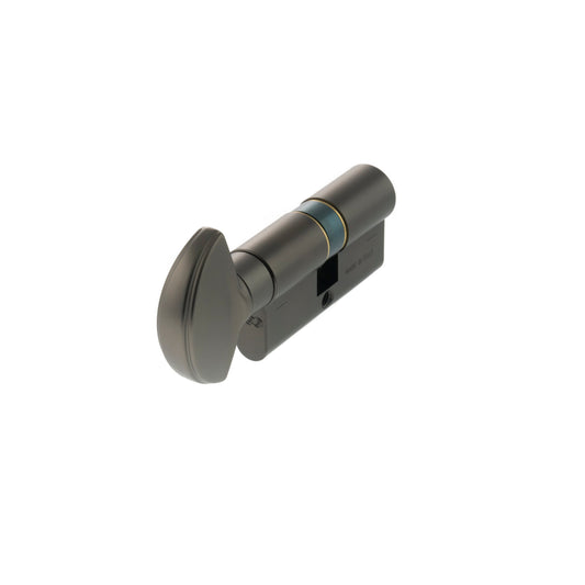AGB Euro Profile 5 Pin Cylinder Key to Turn - Black Nickel - 30-30mm (60mm)