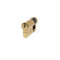 AGB 5 Pin Single Euro Cylinder - Satin Brass - 35-10mm (45mm)