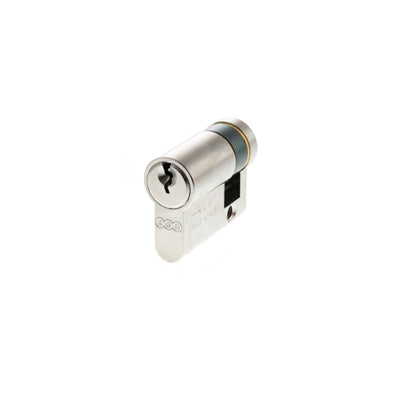AGB 5 Pin Single Euro Cylinder - Polished Chrome - 30-10mm (40mm)