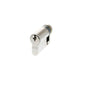 AGB 5 Pin Single Euro Cylinder - Polished Chrome - 35-10mm (45mm)