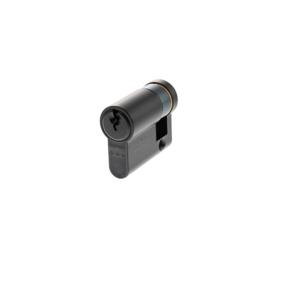 AGB 5 Pin Single Euro Cylinder - Matt Black - 30-10mm (40mm)