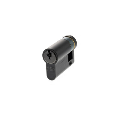 AGB 5 Pin Single Euro Cylinder - Matt Black - 35-10mm (45mm)