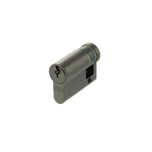 AGB Euro Profile 5 Pin Single Cylinder 35-10mm (45mm) - Black Nickel - 35-15mm (45mm)