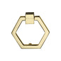 Hexagon Cabinet Drop Pull by M Marcus - Heritage Brass