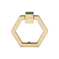 Hexagon Cabinet Drop Pull by M Marcus - Heritage Brass